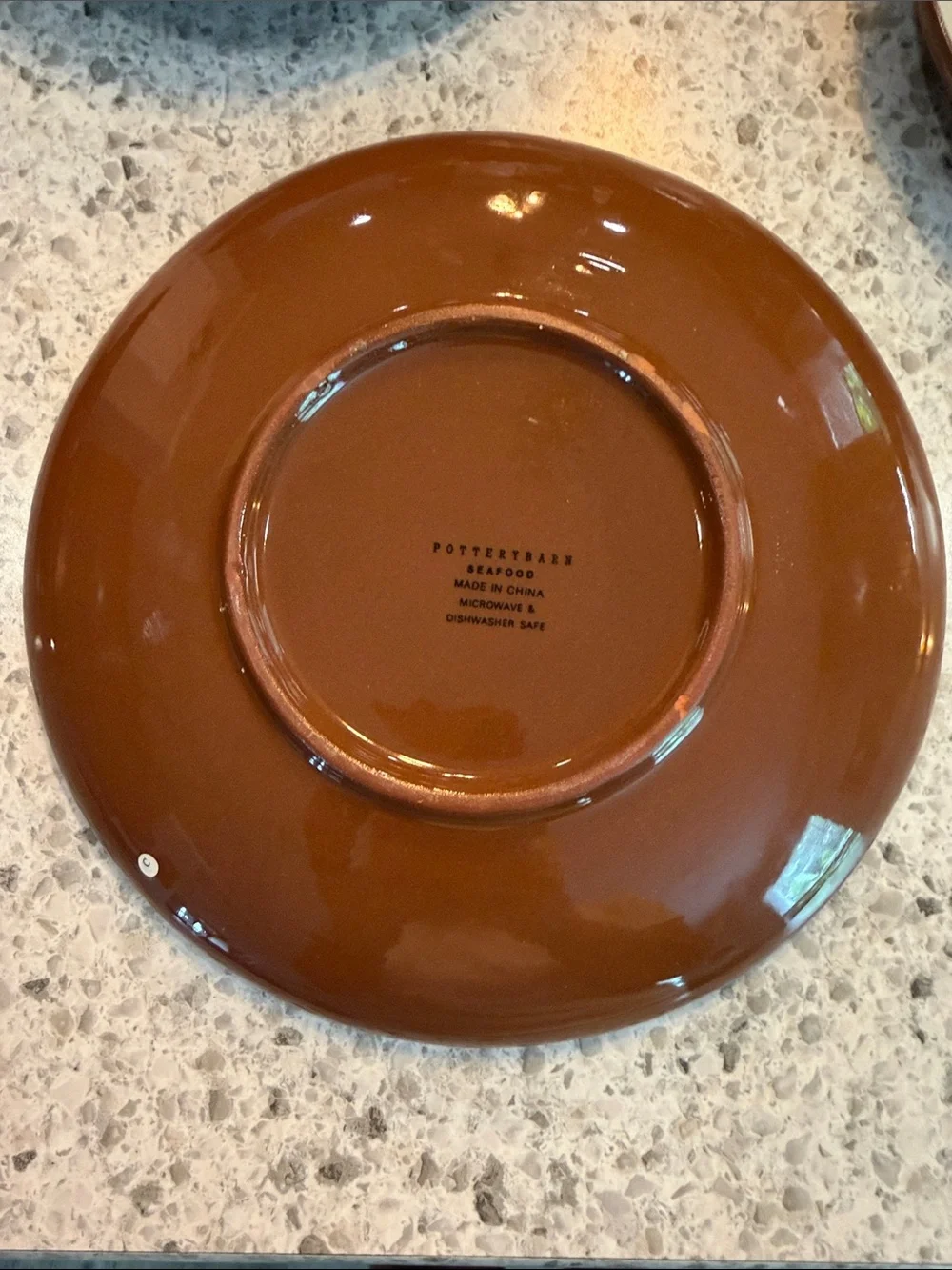 Pottery Barn Seafood Ceramic Plate Set - Home Art